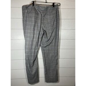 Calvin Klein Whitney Plaid Size 14 Straight Leg For Women Grey Dress Pants